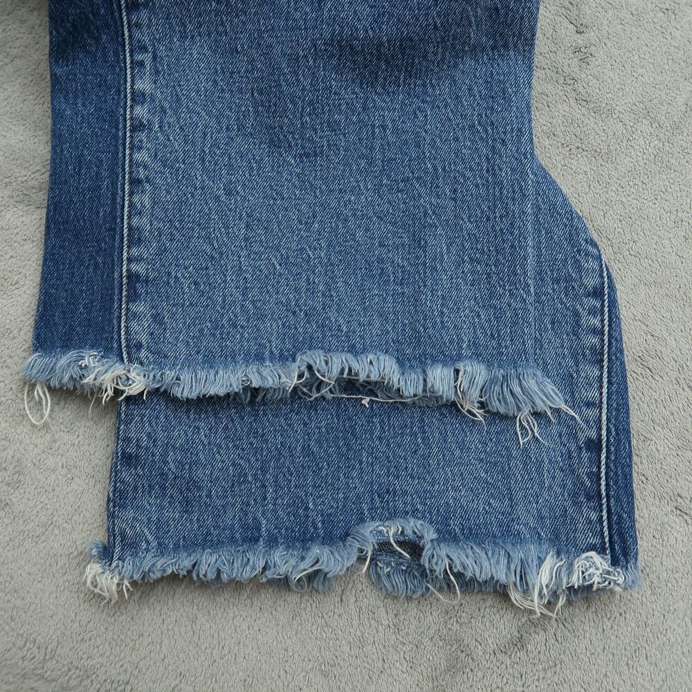 Abercrombie & Fitch Blue Wide Leg Jeans - Picture 2 of 16